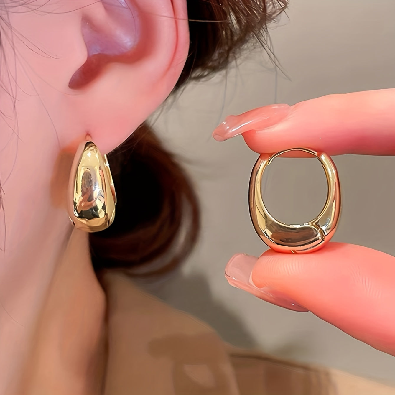 Vintage Geometric Ear Clips