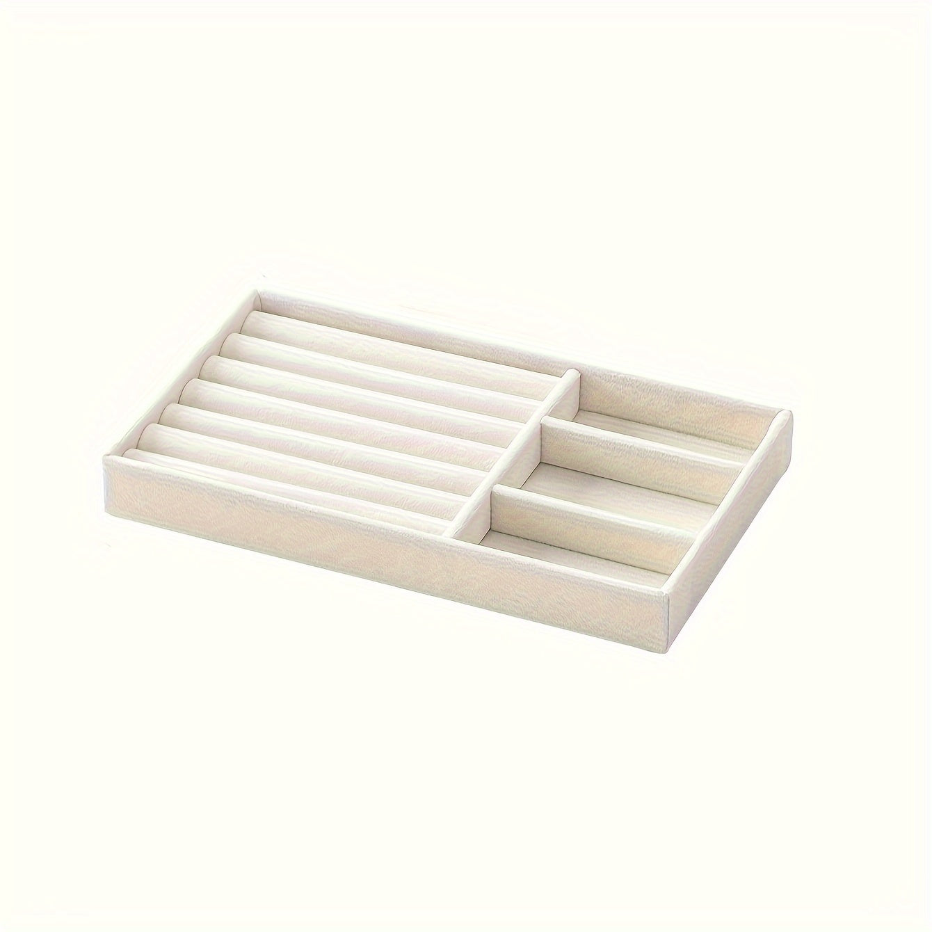 Multi Grid Velvet Jewelry Storage Rack - 4pcs