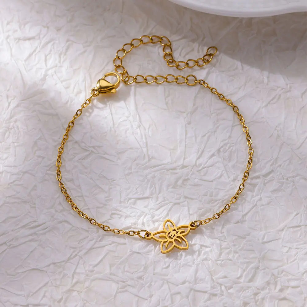 10 Styles Individual Sale Classic Flowers Charm Zircon Plant Bracelet