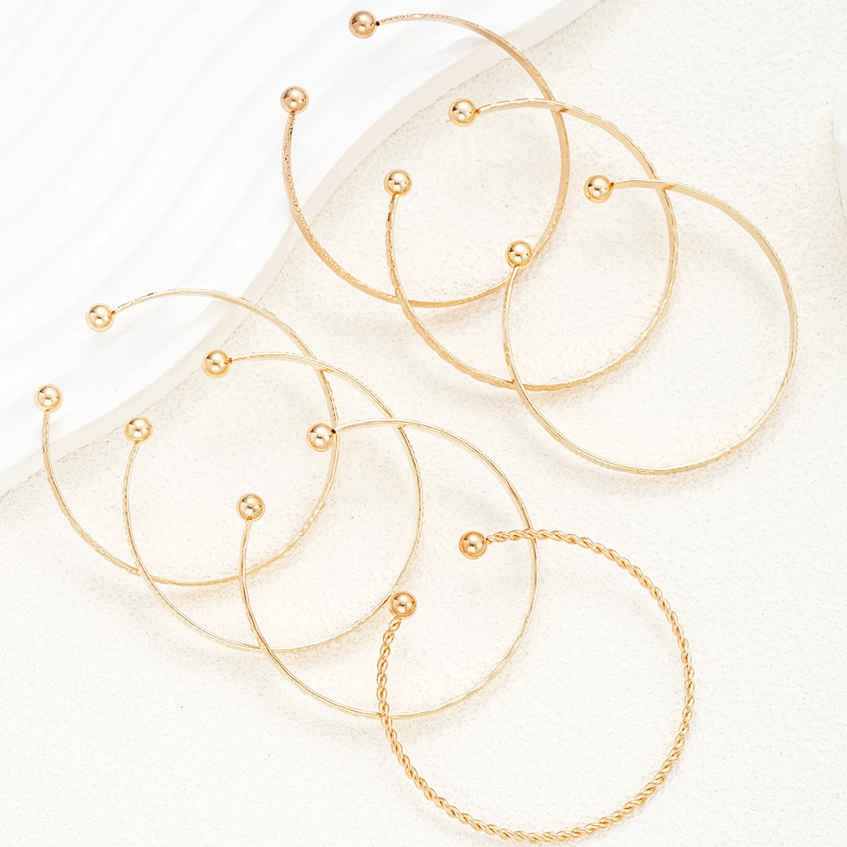 7 Pcs/Set Gold Bracelets - Adjustable-Jewelry