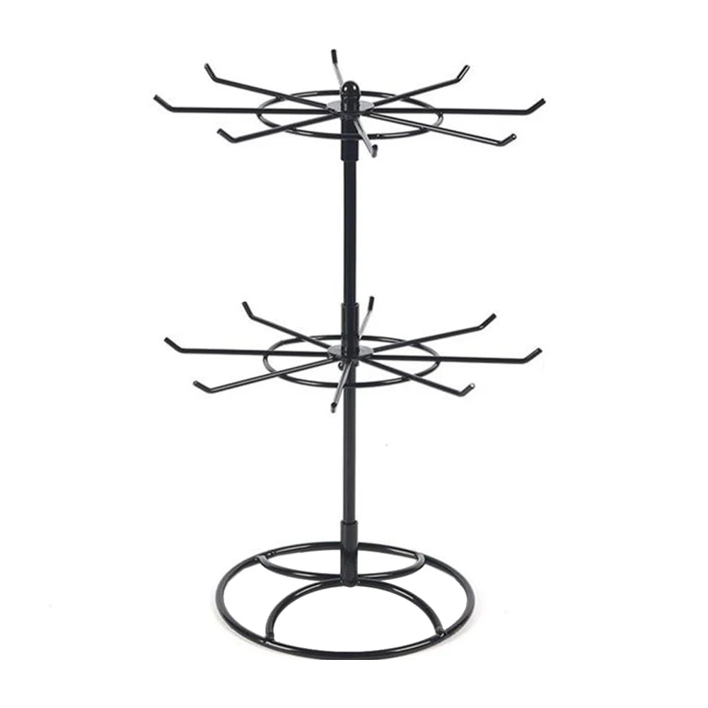 Rotating Jewelry Display Stand 2 Tier Necklace Organizer