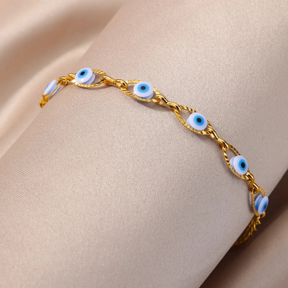 4 Styles Turkish Evil Eye Bracelet Charm Jewelry