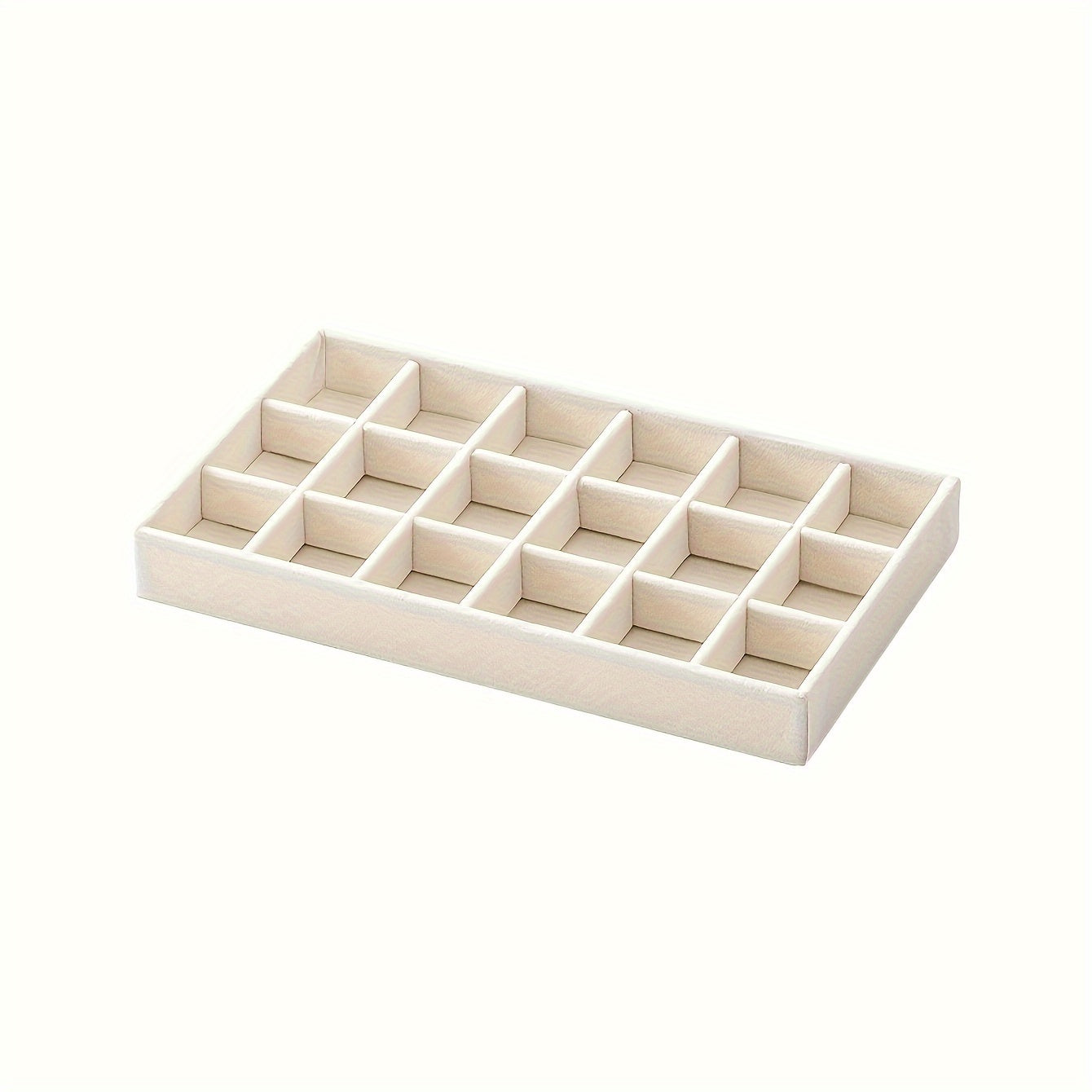 Multi Grid Velvet Jewelry Storage Rack - 4pcs