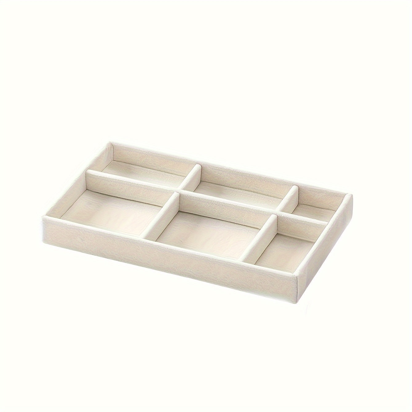 Multi Grid Velvet Jewelry Storage Rack - 4pcs