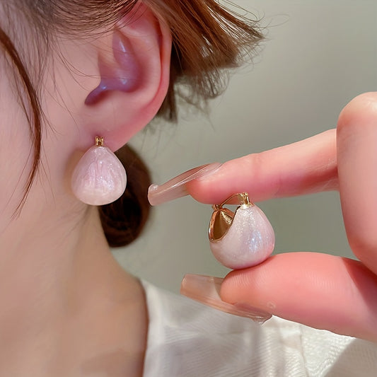 4 Styles Chunky Enamel Hoop Earrings